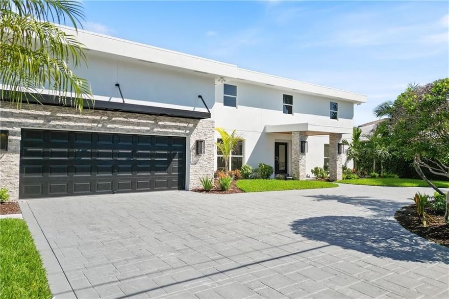 NEWELY PRICED! Stunning Contemporary Waterfront Masterpiece with 85 feet of Deep Water dockage! This 6 bed, 4 full bath/ 2 half bath home has it all. If coastal chic is your style look no further. Kitchen features full Viking package, quartz countertops w/ large island. Stylish plank design porcelain tile flooring flows throughout. Enjoy entertaining poolside underneath the new contemporary pergola complete w/ new summer kitchen. Oversized pool w/ sun shelf perfect for lounging & relaxing. 4 post lift for boating. Oversized 2 car garage for the cars & toys. Too many upgrades to list just come see for yourself. Short walk to Bayview Park (Features Playground, tennis and Rec fields) & popular Lauderdale By the Sea Beach! Interior pictures to be provided upon completion in early September. Contemporary Coastal Waterfront Masterpiece with 100 feet of Deep Water dockage! Completely move in ready this 6 bed, 4 full bath/ 2 half bath pool home has it all.  Too many upgrades to list!  Come see for yourself.Professional interior pictures to come early September upon completion of construction.