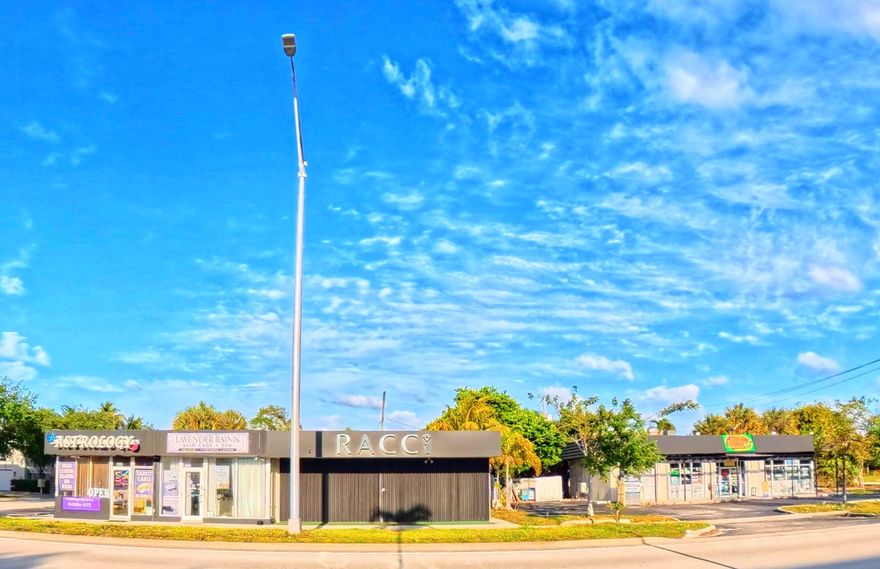 Well-maintained plaza generating income with established tenants, including a smoke shop and other retail businesses. Excellent opportunity for investors seeking a property with existing rental income, or for a builder looking to develop a high-rise just one mile from the beach.