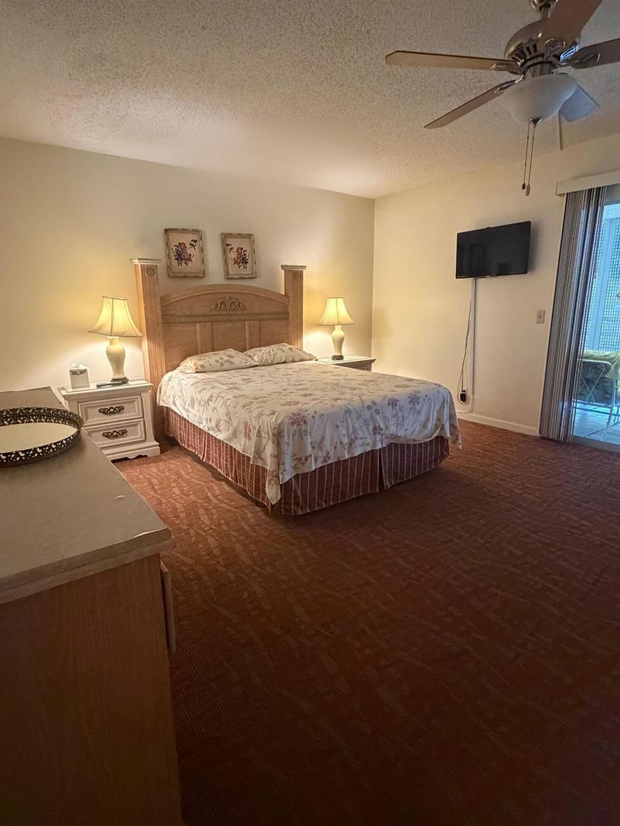 SPACIOUS UPDATED FURNISHED 3rd FLOOR 1 BED/1.5BATH CONDO WITH A PANORAMIC LAKE VIEW IN A GATED 55+ COMMUNITY. RESORT STYLE AMMENITES (GYM, POOLS, THEATER, ARTS N CRAFTS, CLUBS ETC) INCLUDED IN THE RENT, WALKING DISTANCE TO THE CLUBHOUSE, ASSIGNED PARKING SPACE STEPS TO CONDO ENTRY DOOR. SHUTTLE TO DIFFERENT SHOPPING CENTERS DAILY.