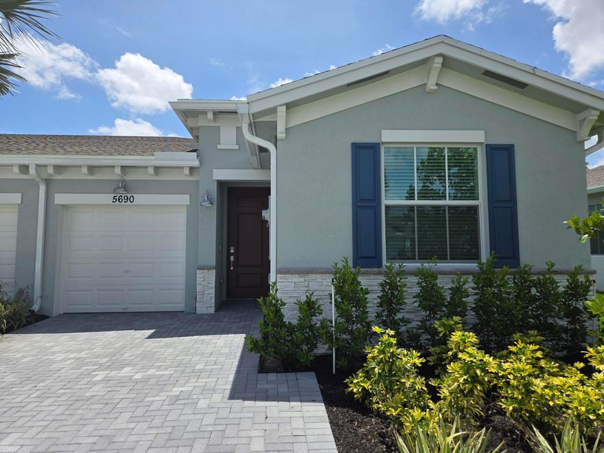 Spacious 3/2 Villa with 1 car garage, open concept, Laundry room. All Tiles, Impact Window, Brand New Applicances, Pest Control, West Delray Beach (Water, Internet are included) Top Knotch amenaties, pool, pickleball and tennis, Activies and Live Entertainment coming Soon.