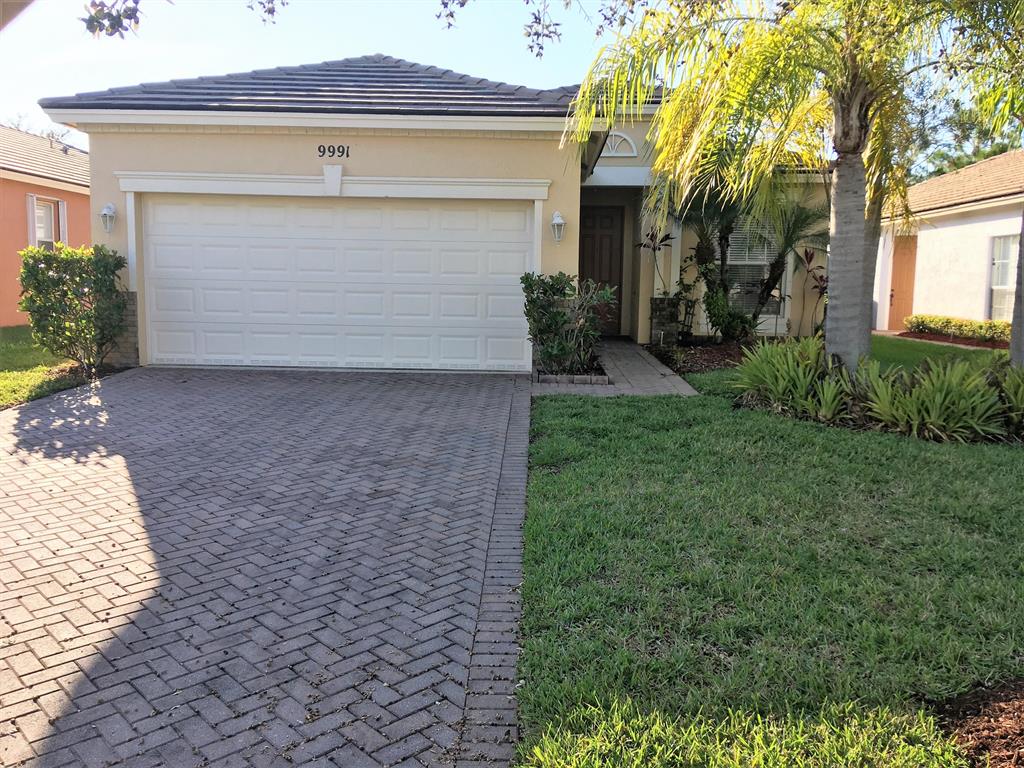 Fresh and ready 3 bedroom, 2 bath, 2 car garage home in Heritage Oaks. Backs up to Mother Nature (No home behind) Large screened Lanai. Nice appliances, Tile throughout the living areas, Carpeted bedrooms.