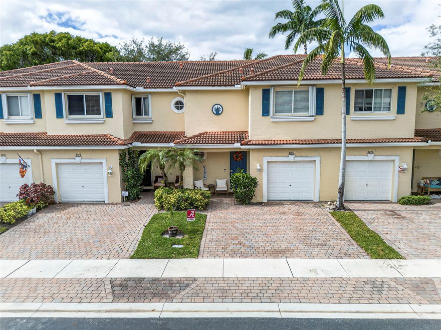This home checks all the boxes! Beautiful 3 bed, 2.5 bath with a 1 car garage in the well maintained community w/ stunning tree-lined streets in Boynton Beach. Enjoy the large & open kitchen w/ center island, pantry & seamless flow to the living/dining area. Extend your patio if create an outdoor oasis to gather & BBQ. Upstairs features a loft for a play space, office or TV area & laundry room. Large primary bedroom has an en-suite bathroom w/ walk in shower, double vanity, linen closet & large walk in closet. Bedrooms 2 & 3 share a hall bathroom with a tub/shower. Hurricane impact windows & doors, and A/C 2021. Pets welcome. Quantum Park offers low HOA fees, renovated clubhouse, pool, playground, pickleball courts & more. Use your golf cart or ride a bike to nearby shopping & dining!