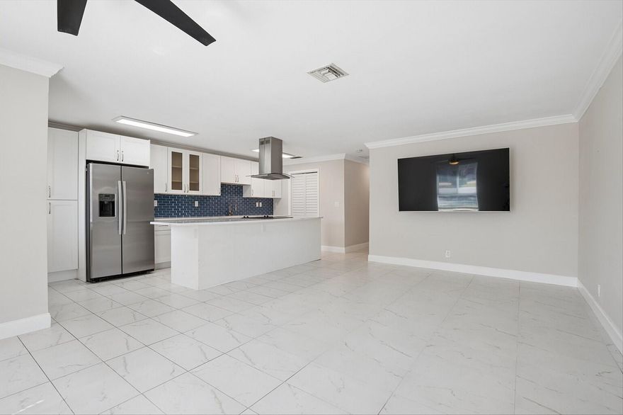 Bright and spacious 3-bedroom, 2 bathroom home located in a great residential neighborhood near downtown Fort Lauderdale. This property has been completely updated throughout with modern white cabinetry, new white countertops, and upgraded stainless steel appliances. Both bathrooms have been beautifully renovated, and new closet build-outs provide excellent storage. Enjoy new tile flooring throughout and an open floor plan that creates a clean, contemporary feel. The home is freshly painted and includes a high-efficiency front-load washer and dryer. Spacious backyard perfect for pets, parking for 4+ cars, and just minutes to beaches, parks, and major highways. Pet-friendly rental!