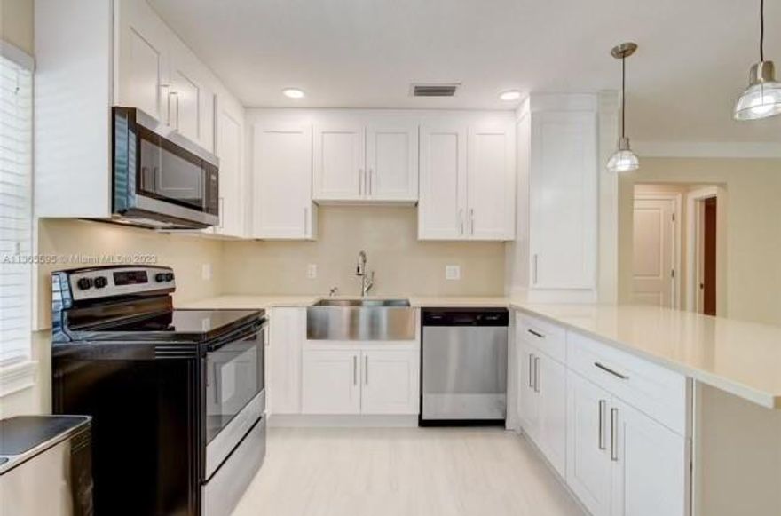 Walk to the beach! Located on a cute quiet street, this newly renovated 2-Bedroom, 1-Bath unit offers central AC, impact windows, stainless steel appliances + additional locked storage area with washer and dryer. Water included. Minutes to Premier Golf, Downtown and Beaches.