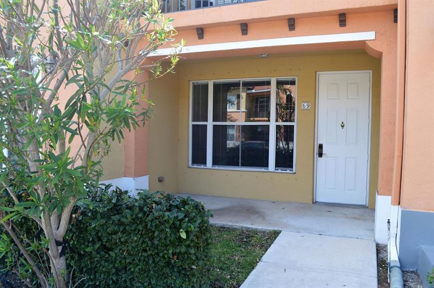 Lots of bang for your buck in this spacious 2-bedroom split floor plan unit. Open kitchen, dining area, new carpet, high-end washer/dryer. Gated community offers pool, gym, clubhouse, play area, and beautifully landscaped grounds. Very reasonable condo dues. Convenient to shopping, restaurants, I-95. Great opportunity for homeowners and investors alike.