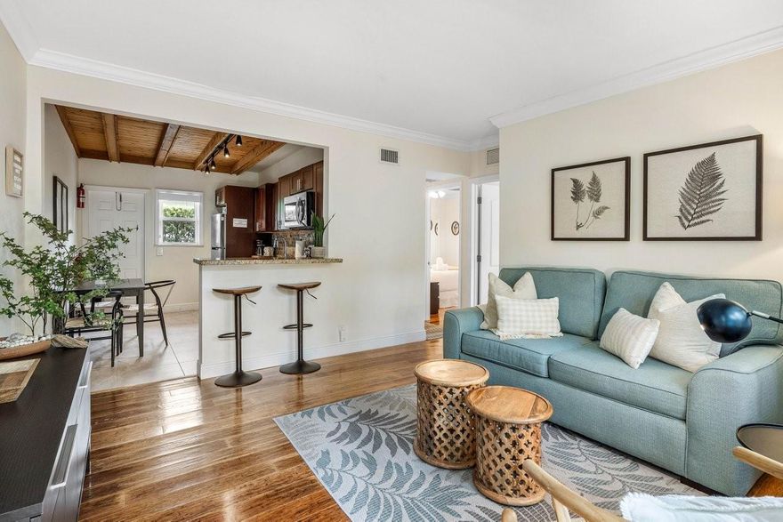 Fully Furnished Seasonal Rental - Available for 6 months or longer starting Nov 1st. Great Victoria Park location, close to Las Olas shops and restaurants, Fort Lauderdale Beach, and downtown. The unit is beautifully decorated with everything needed for a comfortable stay. Complex is well maintained and gated with a relaxing pool area and tropical landscaping.