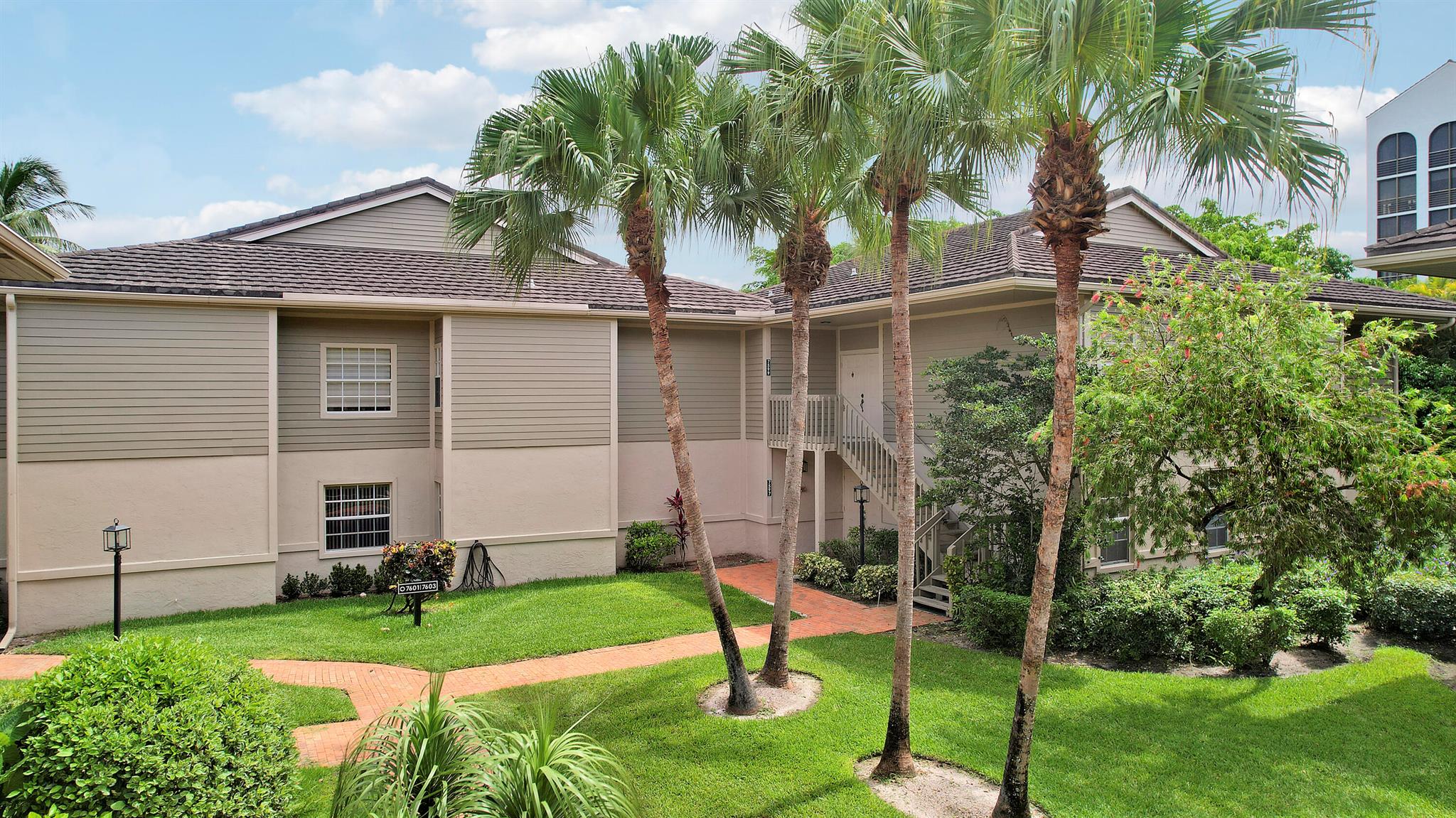 Come enjoy the amazing views of the golf course from your veranda! This 2 bedroom/2 bath, plus a den, has a large living room surrounded by sliders to let in the all the natural lighting, Vaulted ceiling. Oversize primary bedroom, with a private suite, Walk-in shower, relaxing tub, and walk-in closet. Kitchen granite counter tops. 24-hour guard gated with security patrols. Boca Pointe is a non-mandatory country club that offers many memberships options