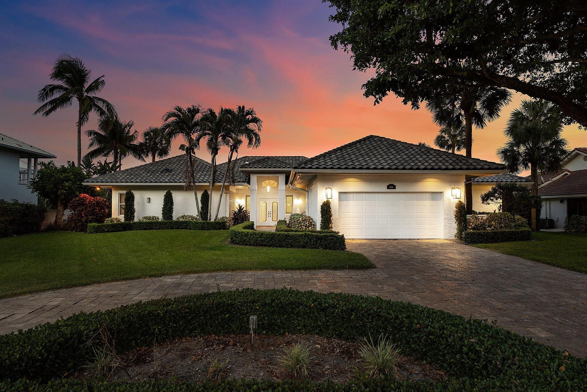 Exceptional 4BR/3BA custom home in Boca Sailing & Racquet Club with over 3,000 sq ft of living space on a private 16,000+ sq ft cul-de-sac lakefront lot. Enjoy wide lake views with no rear neighbors, a custom saltwater pool and spa, lush landscaping, and a covered loggia for outdoor dining. Interior features include soaring ceilings, split bedroom layout, wood and tile flooring, renovated bathrooms, a gourmet kitchen with granite counters, wood cabinetry, custom pantry, and new stainless appliances. Impact glass throughout, new A/C units, new washer/dryer, freshly painted interior, and new barrel tile roof. Covered patio and fenced backyard complete this turnkey home. Boca Sailing is an exclusive gated community with 24/7 security, tennis and pickleball courts, and a 45-acre lake.