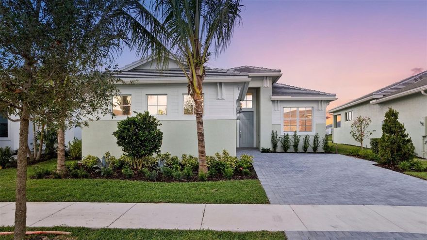 Discover Cresswind Palm Beach, a premier 55+ community in Westlake, FL. Enjoy new, energy-efficient homes, an Adventure Park, dog park, and daily conveniences. Minutes from beaches, golf, arts, shopping, and dining, this vibrant neighborhood offers low-maintenance living and plenty of social, wellness, and recreational opportunities for active adults. Entertainers laud the Lila for its large, centrally located Kitchen. The wide island overlooks the Great Room and Dining area with open views out to the Lanai with windows across the back of the home. The Kitchen also gives the chef in your family lots of space to work with and house their tools of the trade with ample countertop area, cabinetry and a walk-in pantry. See Supplement Remarks for additional features. Other features: 16' Wide x 10' Tall Sliding Glass Door, Owner's Deluxe (Extended) Shower, 5' Privacy Wall With Pre-Plumb for Summer Kitchen, Study ILO Flex - Includes Double Doors, Shower ILO Tub in Secondary Bath 3, Gas Stub Out for Future Pool Heater, Beach Entry Shower at Master, Impact Windows, Open Cell Spray Foam Insulation, and Laundry Tub.