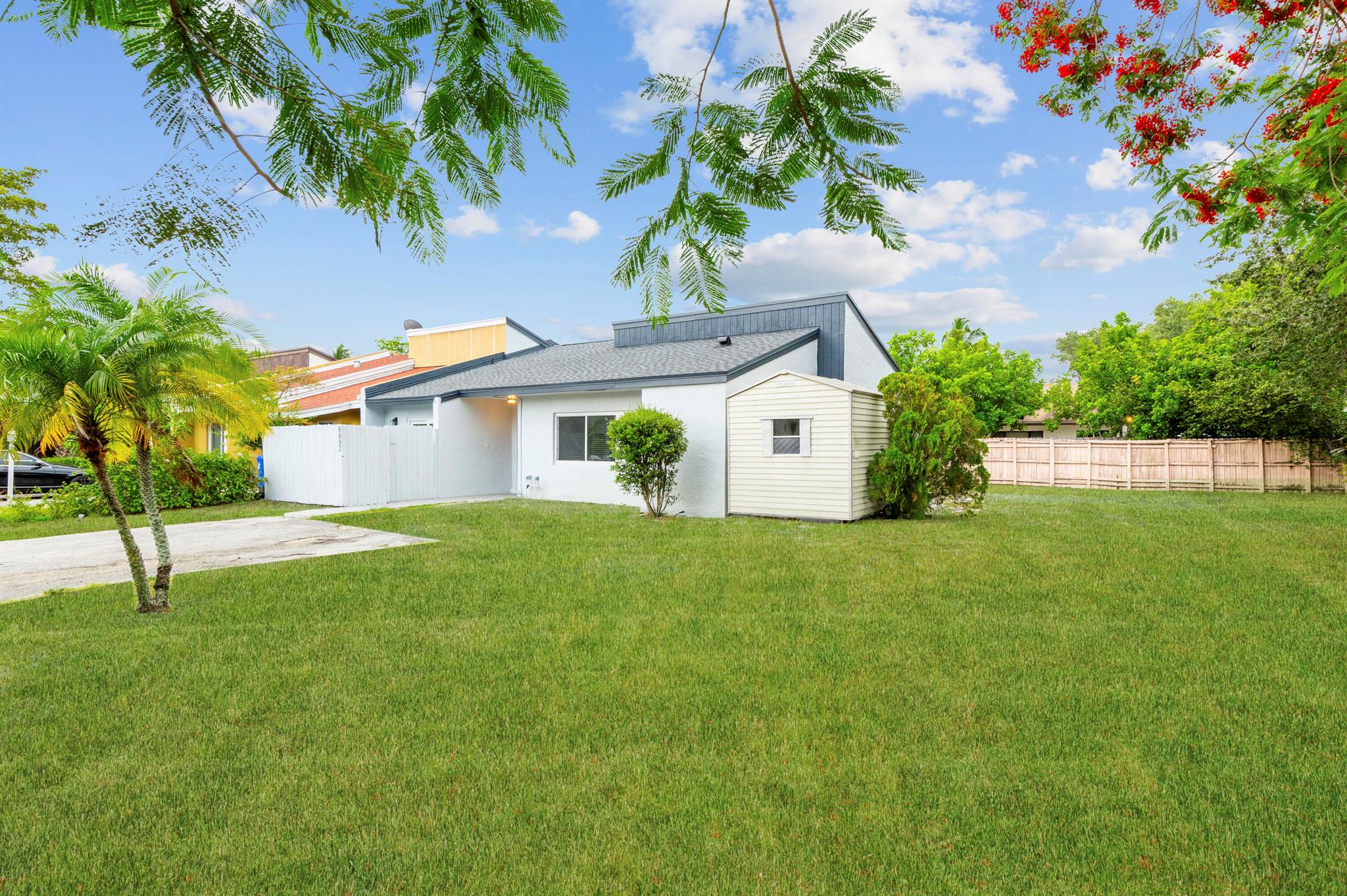 This beauty has it all! Discover this FULLY Renovated (Top to Bottom) 3-bedroom, 2-bath corner villa with private fenced courtyard located in Fort Lauderdale. Features - A modern stylish kitchen with white cabinets & quartz countertops with SS appliances. NEW roof, Impact windows, A/C, Electrical panel W/heater, Full size W/D etc. Bathrooms are completely updated with quartz vanity tops and sleek finishes. Laminate flooring, throughout with unique accent rock wall in living room. Ceiling fans in each room, Barn laundry door. NO HOA!! Close to Resturants, Shopping Centers, Isle Casino & 15 mins to Airport. Great 1st time Buyer Opportunity or Investors! Don't miss this one! Schedule your showing today!