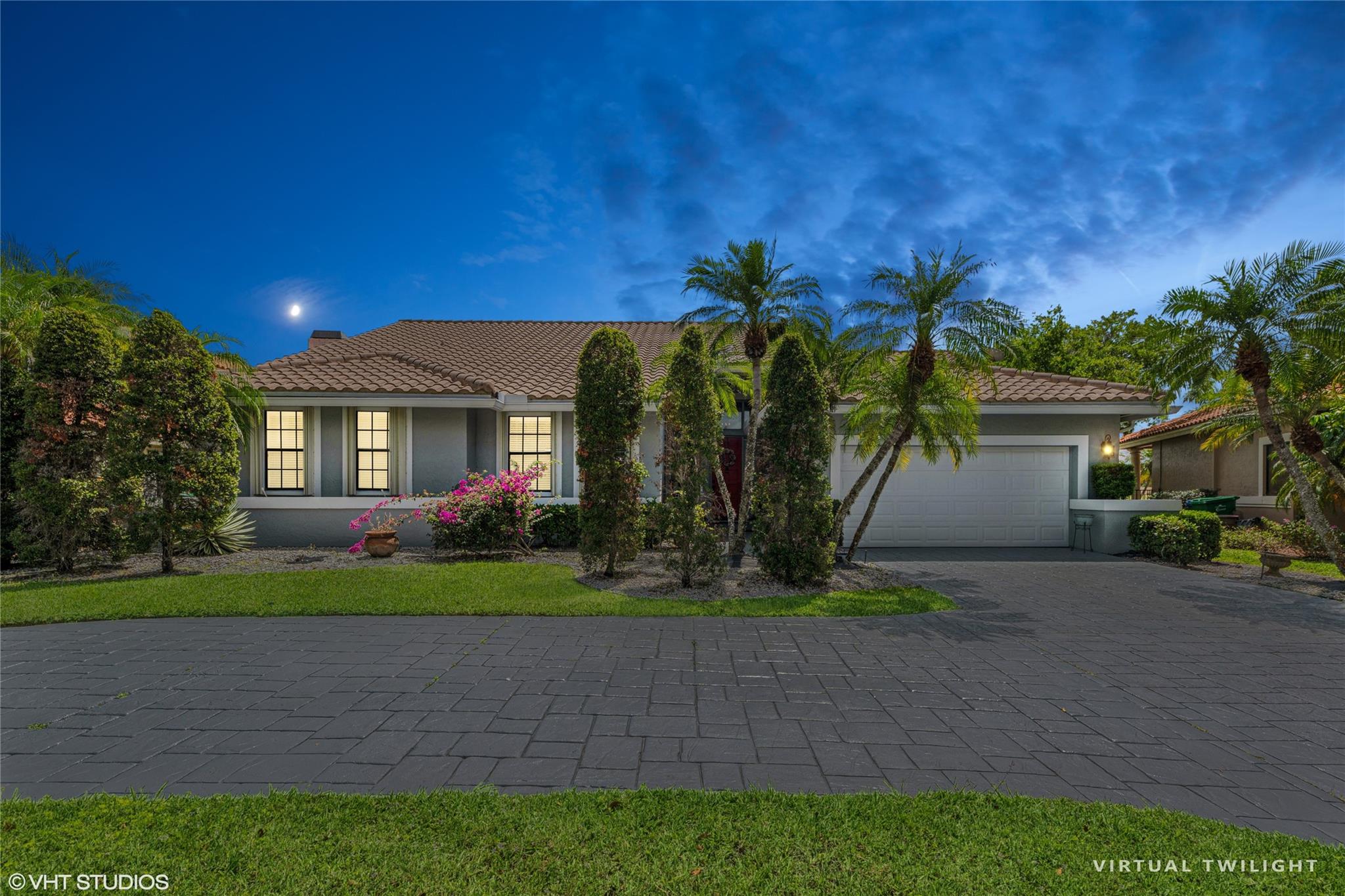 BEAUTIFUL 4 BEDROOM 2 1/2 BATH POOL HOME ON SPECTACULAR POINT WATER & GOLF LOT--TILE IN MAIN AREAS-SPACIOUS FAMILY ROOM W/VIEWS OF WATER & GOLF-DINING ROOM-LIVING ROOM-SPLIT BEDROOM PLAN-LAMINATE WOOD IN BEDROOMS-KITCHEN W/GRANITE TOPS-STAINLESS STEEL APPL'S-DINETTE W/VIEW OF POOL-LARGE MASTER BEDROOM W/WATER & GOLF VIEWS-TWO WALK-IN CLOSETS-REDONE HIS/HER BATHROOMS-SEPARATE SHOWER &TUB-LAUNDRY ROOM W/TUB-WASHER & DRYER-OVERSIZED PATIO W/COVERED AREA FOR ENTERTAINING-POOL W/RAISED SPA-ENJOY THE GORGEOUS SUNSETS ON PATIO W/AMAZING WATER & GOLF VIEWS-HUGE CIRCULAR DRIVEWAY-ACCORDIAN SHUTTERS-ENJOY THE AMENITIES WITH ACCESS TO NEW CLUBHOUSE-GYM-CHILDRENS PLAYGROUND-PICKLEBALL & TENNIS COURTS-EAGLE TRACE GOLF CLUB MEMBERSHIP IS NOT MANDATORY-24 HOUR MANNED SECURITY GATES-SHOWS LIKE A MODEL!!