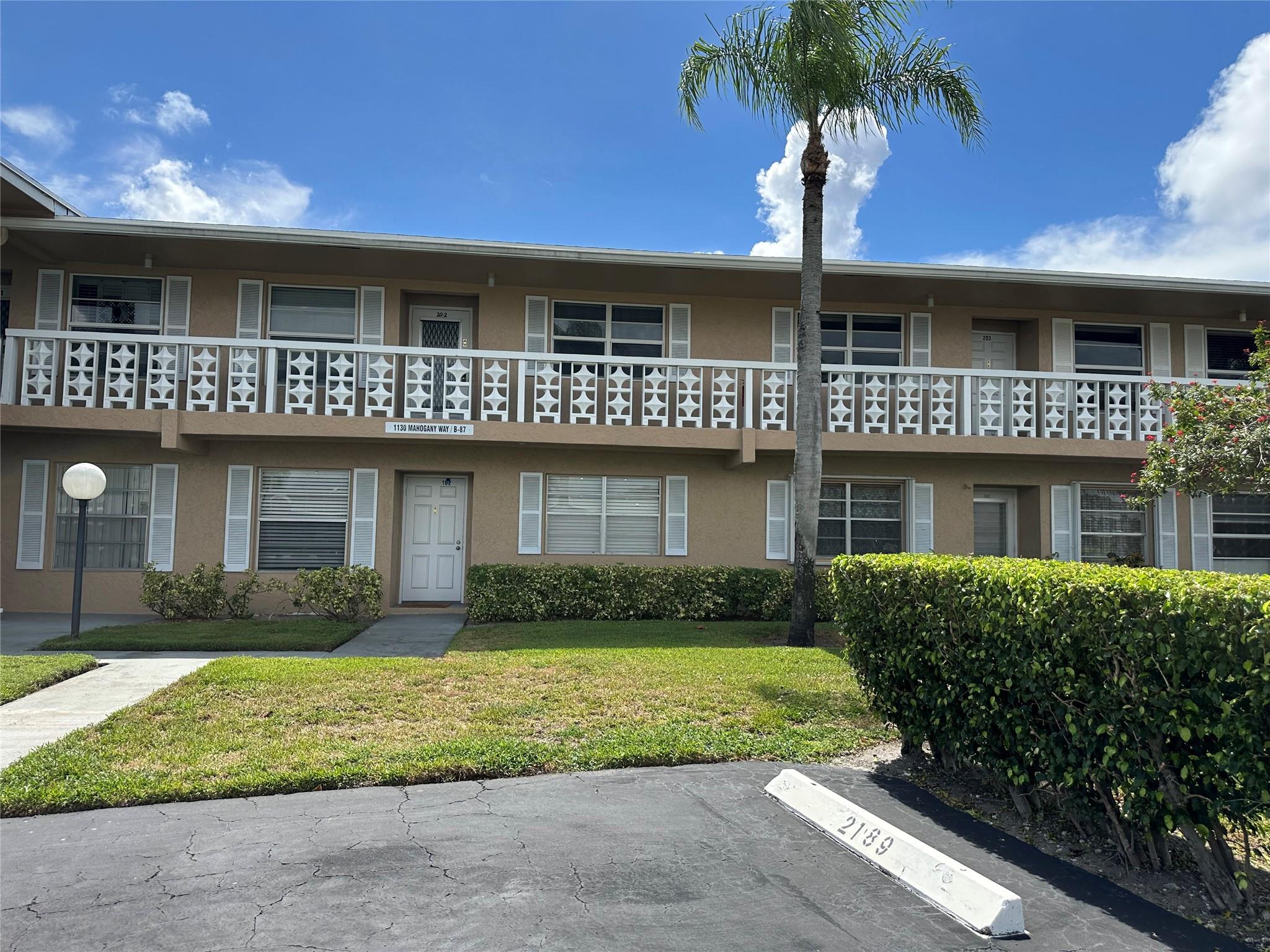 Come and see this second floor unit with a canal view in the desirable 55+ community of Pines of Delray. Very well located close to shopping, dining and Downtown Delray, Pines of Delray offers great amenities including two heated pools, hot tub, gym, clubhouse, pickeball , bocce, tennis and shuffleboard. Maintenance includes exterior building insurance, cable, internet, water and much more! This 1167 sq ft unit has good size bedrooms, a nice view and is full of potential and ready for your updates.