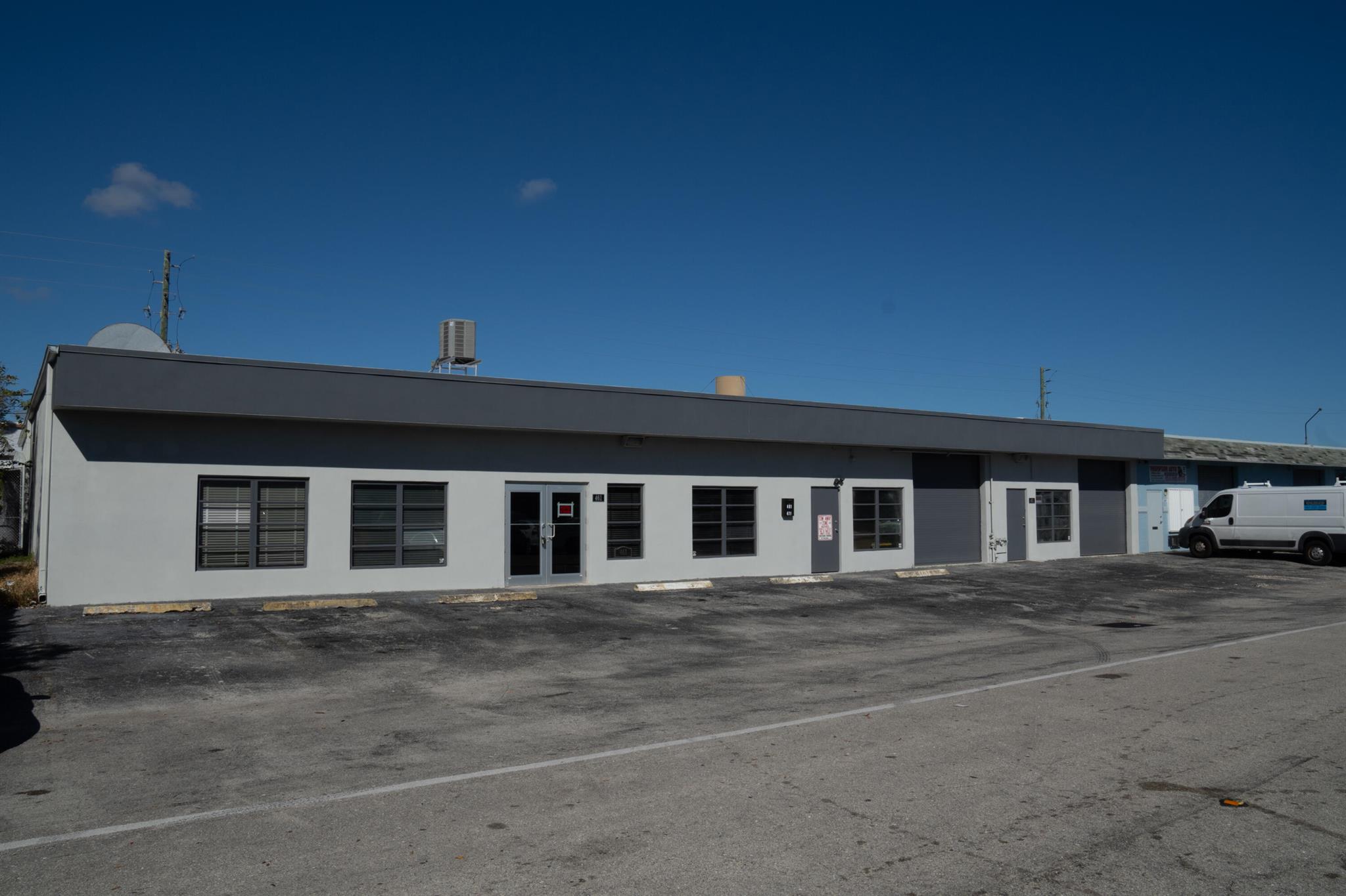 For Sale: 8,000 SF Office/Warehouse in East Coast Industrial ParkExceptional opportunity to acquire a fully upgraded 8,000 SF office/warehouse in East Coast Industrial Park, Pompano Beach. Featuring 2,000 SF and 6,000 SF spaces,11'-4'' ceiling height, five grade-level overhead doors, and 900 SF of air-conditioned office space. The property includes 400 Amps/3 Phase and 600 Amps/Single Phase power supply, approved spray booth, industrial-grade air compressor, and four bathrooms. Recently renovated with a new roof, stucco, paint, and doors. Zoned I-1, approved for automotive repair, auto dealer license