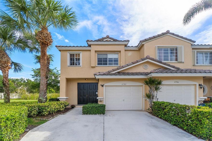 A rarely available corner unit townhome overlooks a peaceful natural preserve. Victoria Isles is a sought-after gated community offering many amenities with a competitively low HOA fee. This 2BR/2.5BA home has a BRAND NEW ROOF, fresh paint, and a one-car garage. The open floor plan features tile throughout the first floor, modern stainless steel appliances, and a brand-new washer & dryer. Both ensuite bedrooms are spacious, and the primary bathroom has an updated shower. The paved private backyard overlooks the preserves, providing a tranquil oasis for relaxation. Amenities include a beautiful clubhouse and pool. This centrally located home is near shopping, restaurants, and major highways. Hurry, Don't miss this gorgeous unit. Information is from 3rd party sources is believed to be accurate but not warranted. Buyers and their agents are encouraged to do their own due diligence.