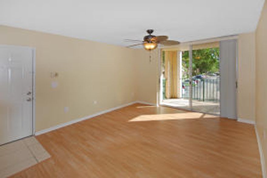 The perfect one bedroom to call home or rent for investment purposes. New laminate flooring throughout the living, dining and bedrooms and a new air conditioning system which is just a couple of years old. The owner has taken care of repairs and cleaning this unit up to make it ready for the new owner. The community offers a resort style pool, jacuzzi, fitness room, tennis courts, sand volleyball court, racquetball court and a playground. Minutes away from dining, shopping and entertainment. 2 pets are allowed but no more than 50 lbs total.