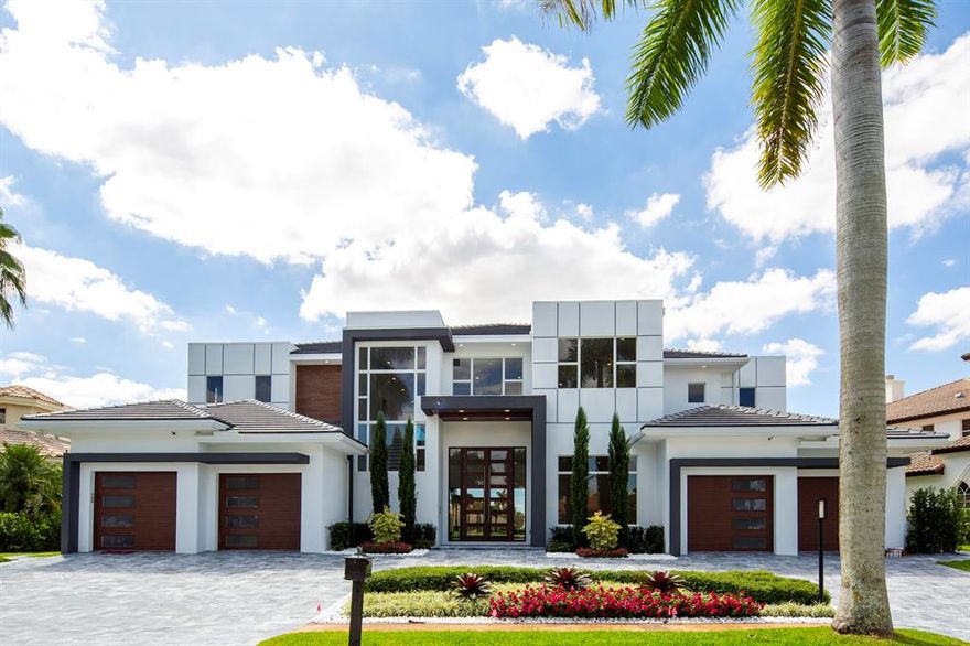 ONLY NEW CONSTRUCTION PROPERTY WITH LAKE VIEW!!! $585,000 PRICE REDUCTION. MOTIVATED SELLER. 
Distinguished by spectacular exterior and interior architectural elements, this prestigious contemporary residence features 6 bedrooms, 7 full baths, 2 half baths and approximately 7,257 sq ft of air conditioned living space. The first floor includes a formal living room, formal dining room, a gourmet chef's kitchen with state of the art appliances, breakfast room, large family room all designed for effortless entertaining or casual living. The master wing includes a grand master suite with luxurious his and her marble baths, including a steam shower in his bath and generous closets. An office and maid's room complete the downstairs level. 4 ensuite bedrooms, a large game lounge, and media room