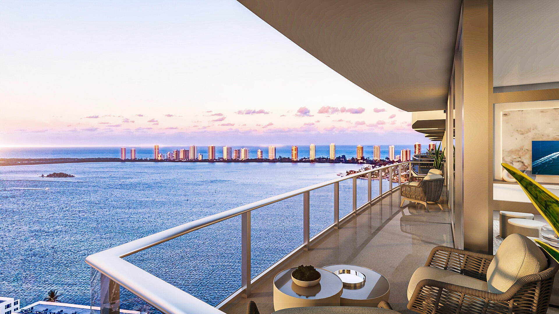 THE NAUTILUS 220 DEVELOPER IS OFFERING A SUMMER SPECIAL $100,000 DESIGN FURNISHING CREDIT. Nautilus 220 is a new luxe waterfront development alongside a marina with 330 condominium residences in two, 24 story towers, a one- acre outdoor amenity deck, the SeaHawk Prime by David Burke restaurant, retail, a cafe and office suites. Everything you need in one place, resort-style living perfected. Our Penthouse A.11 is beautifully appointed with 12ft ceilings, hurricane impact glass, porcelain tile throughout, full Miele Appliance package, wine cooler, waterfall quartz kitchen island and countertops, European cabinetry, split-bedroom layout, oversized primary suite and ensuite featuring freestanding soaking tub, and large terrace with water views.