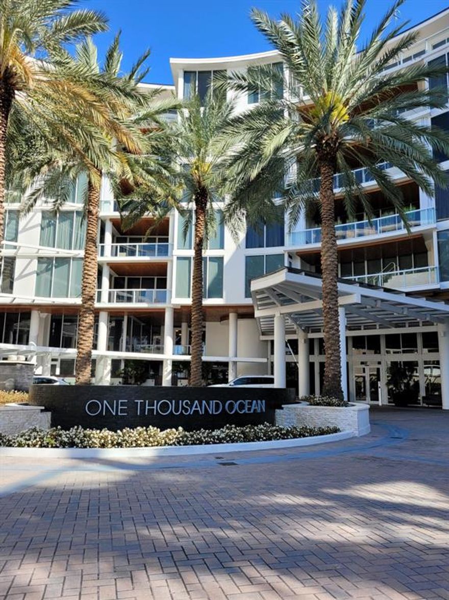 Don't pass up this opportunity to own this unique residence with the best view and style in Boca Raton. Being on the northern point of the Boca Raton Inlet, you are looking south along the shoreline and great views from all rooms to the South East of the ocean. With over 3300 SF under air plus a 750 SF balcony this residence features a full 3 bedrooms and 3 bathrooms.  A private 2 car garage is also included. The master suite has 2 massive closets and a stunning bathroom. Beautiful Wood and Granite are used extensively throughout the residence. There are many built-ins and the residence comes furnished, so that you can begin enjoying it immediately upon purchase.  Great ocean front pool, with a whirlpool spa and private beach.