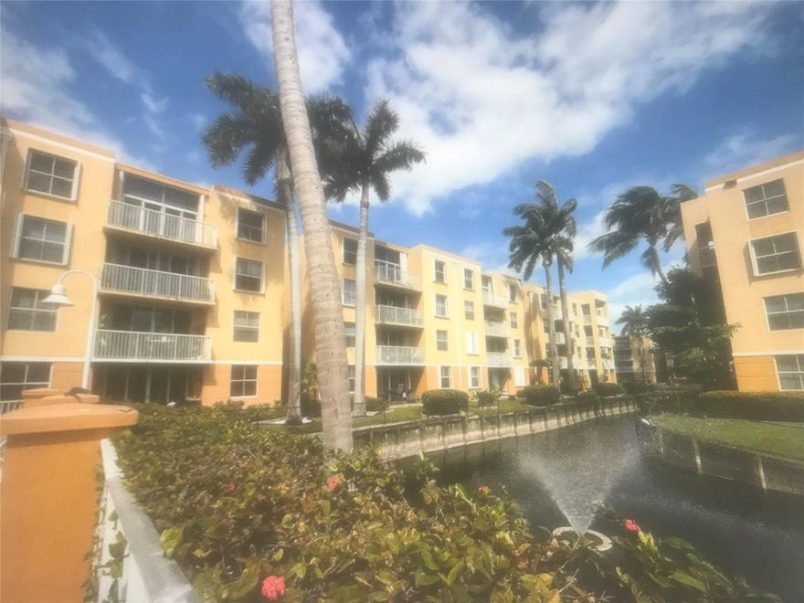 Beautiful waterfront spacious corner unit with balcony overlooking canal. Perfect condition with updated kitchen and bath. Washer/dryer in unit. Some amenities include pool, fitness center, jacuzzi, and clubhouse. 
Great location east of US1, short drive to beach, casinos, shopping. South Florida lifestyle at its best. 
ATTENTION INVESTORS!!! Can be rented immediately. Priced to sell immediately. HURRY!!!!
