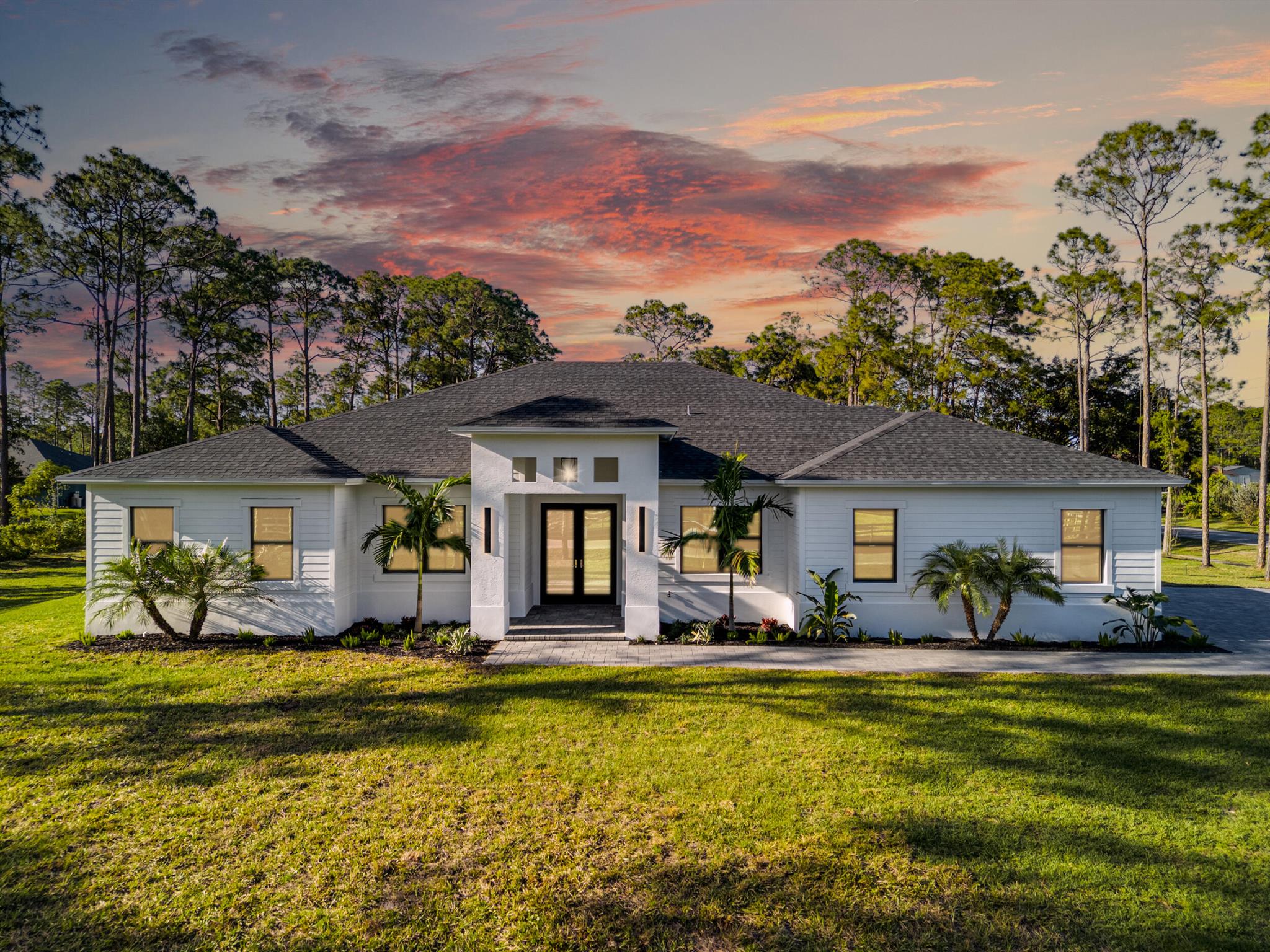 - Monna Estate Homes Serena Model on Acreage with Pool Now under construction, this Serena Model is being built on one of our beautiful estate lots and offers the perfect blend of luxury, space, and privacy. This thoughtfully designed home features: 4 spacious bedrooms 3 full bathrooms A 3-car garage A private pool, ideal for Florida living There's still time for you to get involved! Ask us how you may qualify to personalize your home with custom finishes, colors, and upgrades to match your lifestyle. Don't miss your chance to own a Monna Estate Home--reach out today to learn more about this property and available lots for custom builds.