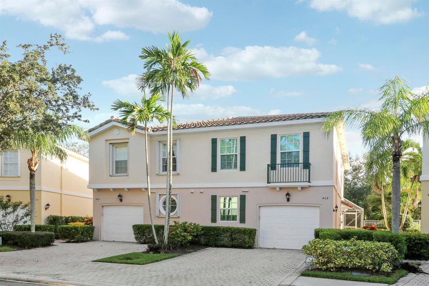 Welcome home to this charming 3BR/2.5BA townhome ideally situated in the center of Palm Beach Gardens. Enjoy peace of mind with full impact windows, a newer 2023 roof, new carpet (not shown in pics) and a large screened-in patio overlooking tranquil green space in your private outdoor retreat. All three bedrooms are upstairs with two full baths, while the downstairs features a convenient half bath and laundry room. You'll love being just minutes from shopping, dining, The Gardens Mall, I-95, beaches, golf courses, PB International airport and everything this area has to offer. Community amenities include a pool and playground, creating an inviting environment for all ages. Come enjoy Florida living in this awesome location and even better community!