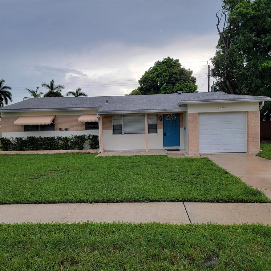 Great location close to 95, transportation, shopping, airport, and the beach. Property is in the heart of Hollywood. Home has been remodeled - terrazzo, appliances, vanities, paint, blinds, etc. Fenced in yard. Pets are OK depending on size and owner's approval.