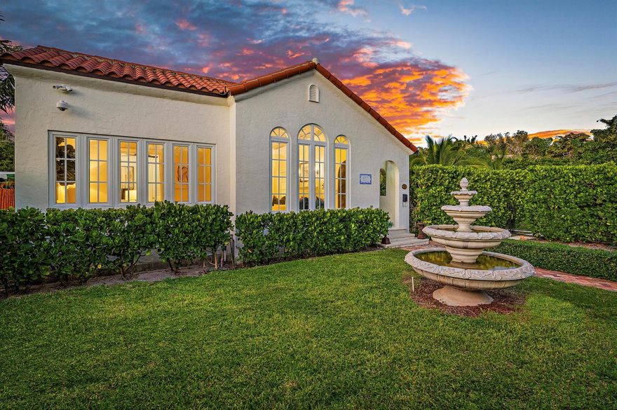 LIGHT AND BRIGHT TURNKEY 1926 Spanish Mission Home situated on a 13,400 SQFT Double Lot. This expansive home has been completely restored and updated with the finest of materials and finishes. The home has 11FT ceilings throughout with 14-foot-tall pecky cypress ceilings in the living room and office/den. The dining room also has pecky cypress ceilings with custom 12'' crown molding and custom medallion. The main house consists of three spacious bedrooms and two stunning bathrooms. The kitchen has ample space with updated top of the line appliances. The main structure has 1,802 SQFT of under air square footage. With 3 sets of French doors off of the main living spaces its truly indoor/outdoor living at its best. The outdoor area is a resort like oasis. Truly a MUST SEE!