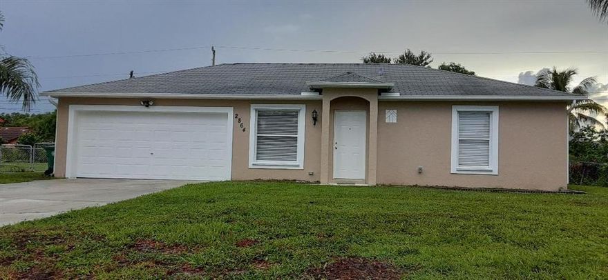 *** LIKE NEW ***  NICELY UPDATED 3/2 CBS HOME WITH 2-CAR GARAGE.  BRAND NEW KITCHEN WITH STAINLESS STEEL APPLIANCES AND GRANITE COUNTERTOPS.  NEW CERAMIC TILE FLOORING THROUGHOUT.  NEW CENTRAL A/C, NEWER WATER HEATER (2018), NEW BATHROOM VANITIES.  NEW CEILING FANS & LAMPS.  NEW 2-IN BLINDS ON ALL WINDOWS,  NEW VERTICAL BLINDS.  NEW HURRICANE PANELS.   FRESHLY PAINTED INSIDE AND OUT.   WASHER & DRYER,  LARGE COVERED PATIO.  HUGE FENCED YARD WITH ROOM FOR A POOL.  EASY TO SHOW.  VACANT ON SUPRA.

NOTE:  Property is in the process of getting a new roof.