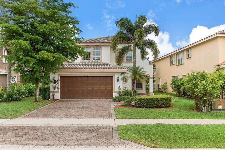 Gorgeous 5 Bedroom Lakefront Home in Canyon Isles. This Home has been Freshly Painted Outside & Inside. Entering The Home you will Notice the Crown Molding Throughout. The Stunning Kitchen Boasts Granite Counters with Full Backsplash, 42'' Wood Cabinets & a Center Island. Heading Out Back You Will Notice Beautiful Lake Views & a Fenced in Yard. Heading Upstairs there is Brand New Carpet Throughout. The Large Master Suite has 2 Walk-In Closets & a Luxurious Master Bath. Laundry Room Conveniently Located Upstairs. All Guest Rooms have Oversized Closets. Rent Includes Alarm, Internet & Premium Cable. Do Not Miss!