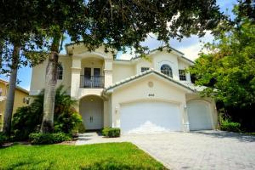 5 bedroom, 4 full baths, 3 car garage home with a spacious open floor-plan for today's busy lifestyles. The gourmet kitchen is a chef's dream with 42''cabinets, center island, granite counter tops, tile backsplash, stainless steel appliances, under cabinet lighting, pantry, high hat lighting, and snack bar. The luxurious master suite boasts a coffer ceiling, French doors that lead to the balcony, sitting room, his and her closets walk in closets, dual sinks, Roman tub and a walk in shower. This home boasts a formal living room, dining room, family room, marble flooring, dramatic wood and iron wrought stair case and high hat lighting. Located close to shopping, A rated schools, restaurants, major highways and the beach.