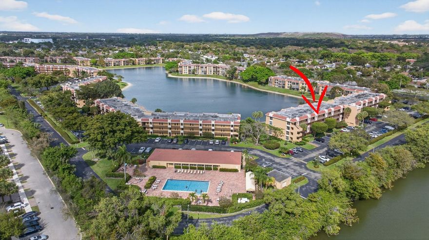 Wake up every day to a spectacular lake view! This beautiful spacious 2-bedroom, 2-bathroom condo is in mint condition and ready for its new owner. Tile and laminate flooring throughout. The unit features an open floor plan and a screened patio overlooking a tranquil lake. The kitchen has been updated with brand-new countertops, a new sink. Stainless steel appliances, giving the space a fresh, modern feel. Enjoy the comfort of having your own washer and dryer inside the unit. Convenient private 4x4 storage unit. Community amenities BBQ/picnic area, billiard room, clubhouse, elevator, heated pool, shuffleboard. Condo dues include Breezeline fiber optic internet and cable, water, sewer, on-site management providing excellent value and convenience. Turnkey property that’s ready to move in.