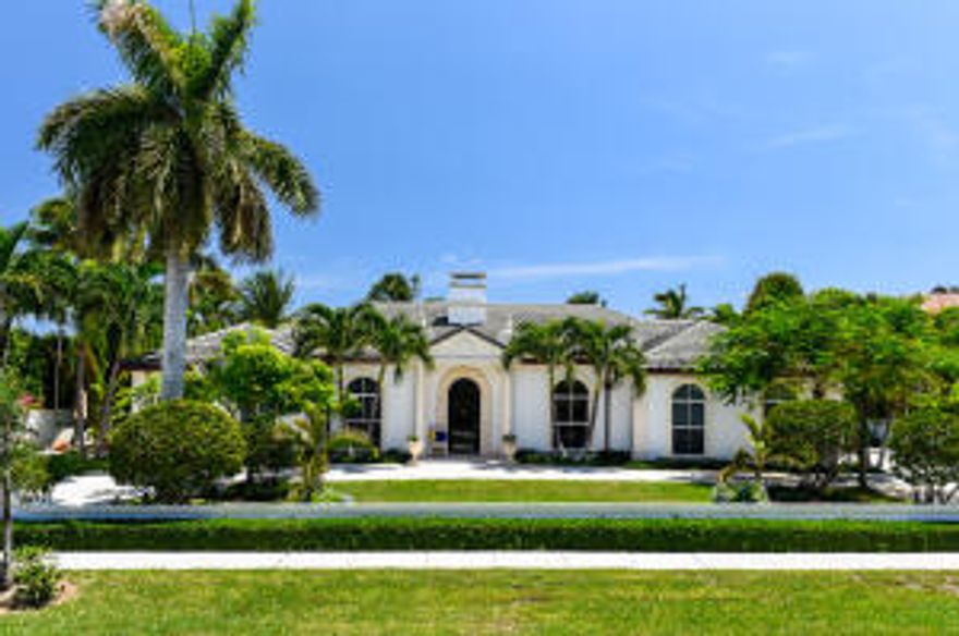 Overlooking the wide waters of the Intracoastal, 1680 Land's End Road offers 113' of the most beautiful water views in the tranquil setting of Point Manalapan.  This 5,380 SF home offers 5 bedrooms, 4 baths and a powder room.  Features include a grand foyer, library, spacious eat-in kitchen, expansive central sitting room with fireplace, formal dining room, lakeside sun room with fireplace, and impact windows and doors.  There are four additional bedrooms plus loggia, private dock, two car garage and multi-zone air-conditioning.  Gratis membership to the La Coquille Club at Eau Palm Beach Resort & Spa (formerly the Ritz Carlton) is included.