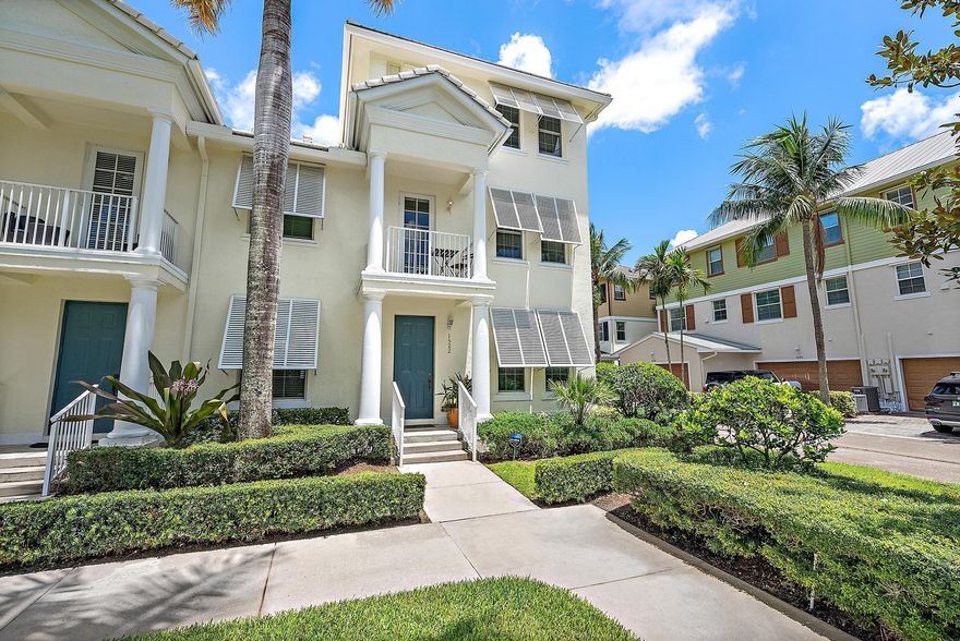This spacious and meticulously maintained 3-bedroom, 3.5-bathroom townhouse offers the perfect blend of comfort, convenience, and coastal lifestyle, with a 1st floor flex room that can easily serve as a 4th bedroom, offered furnished or unfurnished. Step inside to find an inviting open-concept living space filled with natural light, complemented by neutral tones and tile floors throughout the main level. The modern kitchen boasts quartz countertops, stainless steel appliances, and a breakfast bar perfect for casual dining or entertaining.  Enjoy the added luxury of a built-in sauna on the first floor, perfect for relaxation and wellness. Upstairs, the generously sized bedrooms include a serene primary suite with a walk-in closet and two additional bedrooms share a full bath for guests, office, or family.   Enjoy your morning coffee or evening breeze on the private balcony, with lush landscaping providing a peaceful outdoor retreat. A dedicated laundry closet, attached 2 care garage, built in sauna and ample storage throughout complete this move-in ready home.  Living in Abacoa means being part of one of Jupiter's most vibrant and walkable communities. Enjoy tree-lined streets, charming town centers, and an active calendar of events, including food truck nights, concerts, and farmers markets. Take advantage of top-rated schools, beautiful parks, golf courses, and miles of walking and biking trails.  Just minutes from Florida's stunning beaches, Jupiter is known for its laid-back coastal vibe, excellent dining, boutique shopping, and boating lifestyle. With easy access to I-95 and major airports, you're close to everything while still enjoying a relaxed, small-town atmosphere. Don't miss this opportunity to live in one of Palm Beach County's most desirable communities. Whether you're a family, a professional, or a snowbird, this home offers the best of South Florida living. Schedule your showing today!