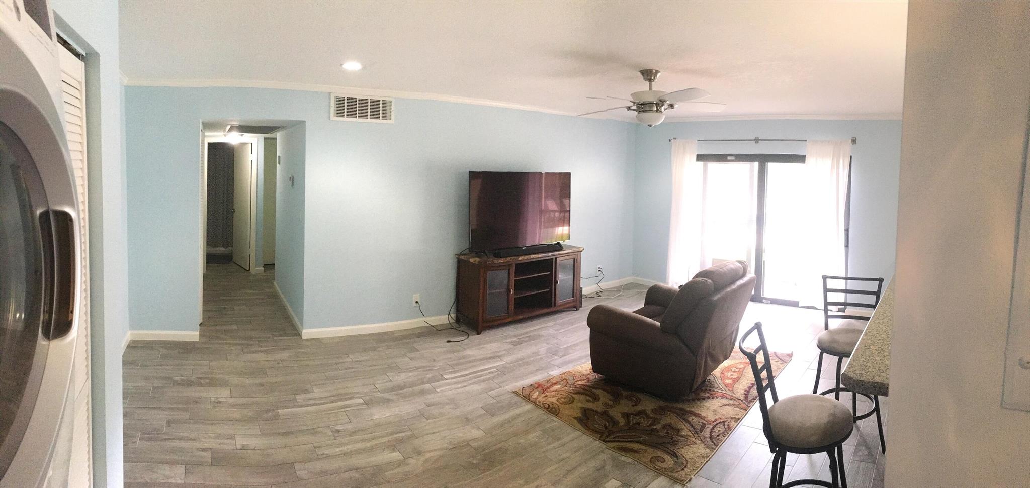 PRICE IS FIRM. Great Investment Opportunity. Completely renovated,2 bedroom 2 bath ground floor condo. Newer appliances including washer and dryer, Wood look Tile floors, New impact windows, new roofs 2024, Community pool and clubhouse, Convenient to Beach, shopping and restaurants. Condo is leased until 3/31/26 at $ 2200.00 per month. .LIMITED ACCESS FOR SHOWINGS. SELLER TO PAY SPECIAL ROOF ASSESMENT IN FULL AT CLOSING.