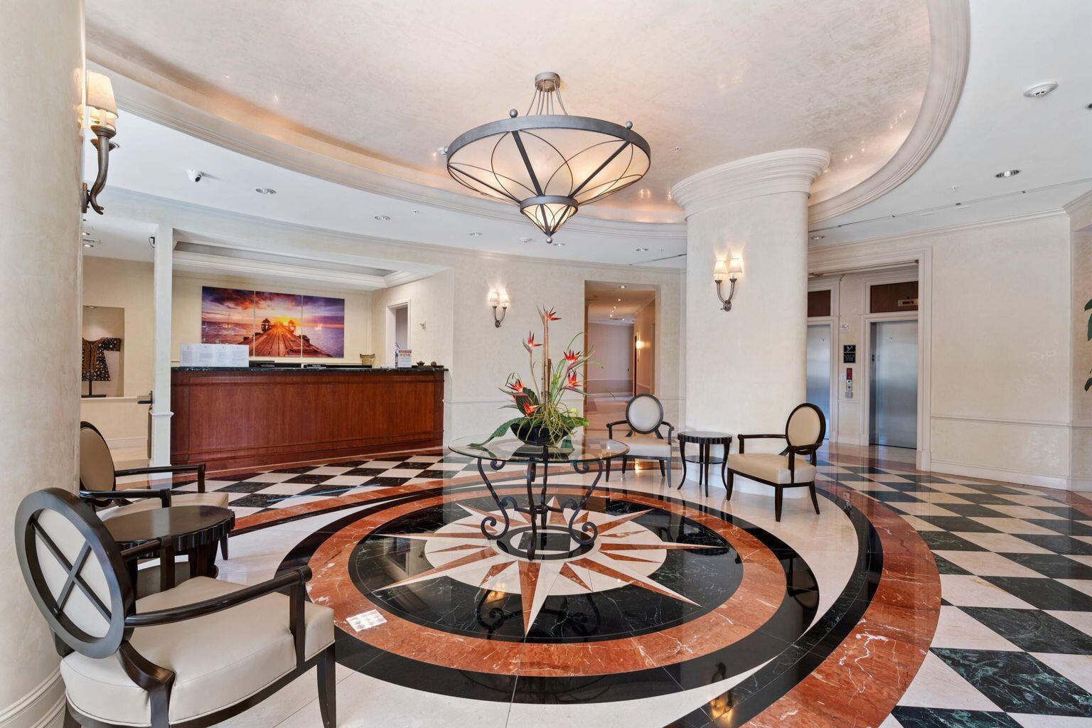 Lovely 1st floor furnished unit at the Metropolitan. North facing balcony, 1 garage parking space. Full gym, resort style pool deck, meeting rooms, Zen garden, and pet area. Ready for immediate move in. The best City Place location, one block to Publix, and all the shops and restaurants. Walk to Clematis Street, the Kravis Center, West Palm Beach Convention Center, and all the downtown has to offer. Fully furnished , turn-key.