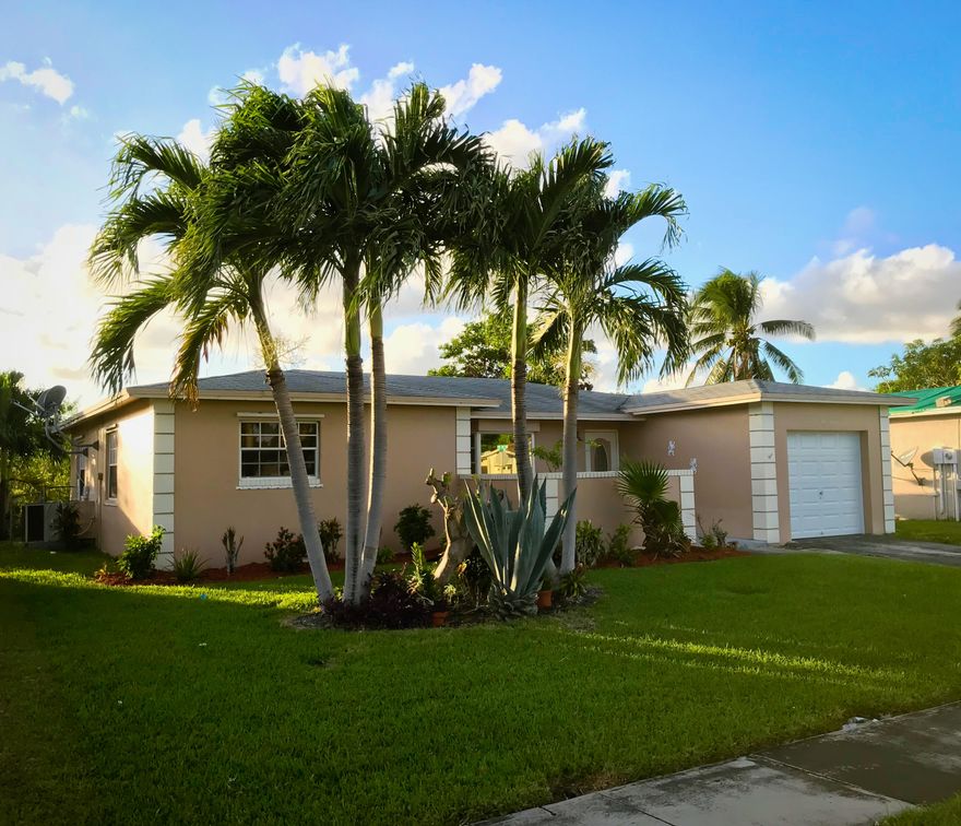 This 4-bedroom, 2-bath, one car-garage home is a nice starter home for any growing family or maybe used as a rental income property.  The Home comes with a re-modeled kitchen and updated master-bath. There is also a front patio sitting area along with a back screened patio that overlooks a canal. This property is within minutes from local malls, schools, and shopping.