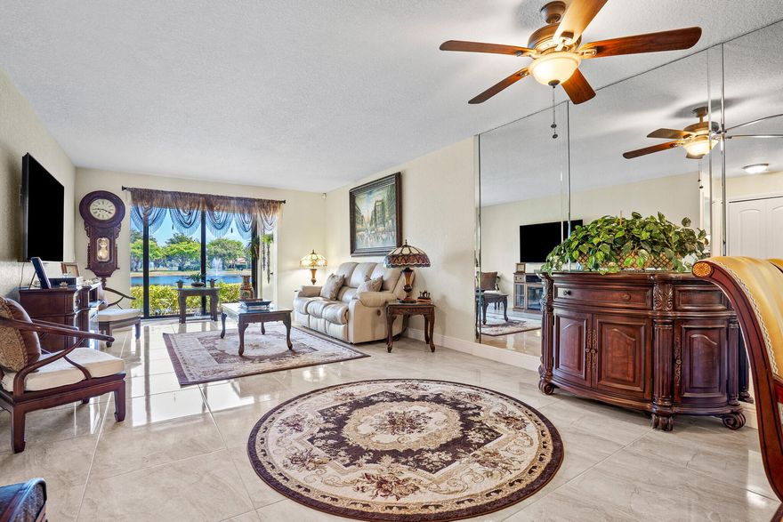 Enjoy one of the best lake views in the community. This home features a split-bedroom layout with walk-in closets, two full baths, and a spacious eat-in kitchen with pantry. The kitchen appliances are just one year old, and all windows—both front and back—are hurricane impact for added safety and efficiency. Located in the active 55+ Willow Bend community, residents enjoy resort-style amenities and a convenient location near shopping, the Turnpike, and Lake Worth Beach. Additional highlights include a newer A/C, a 2023 roof, and fully funded reserves for peace of mind.