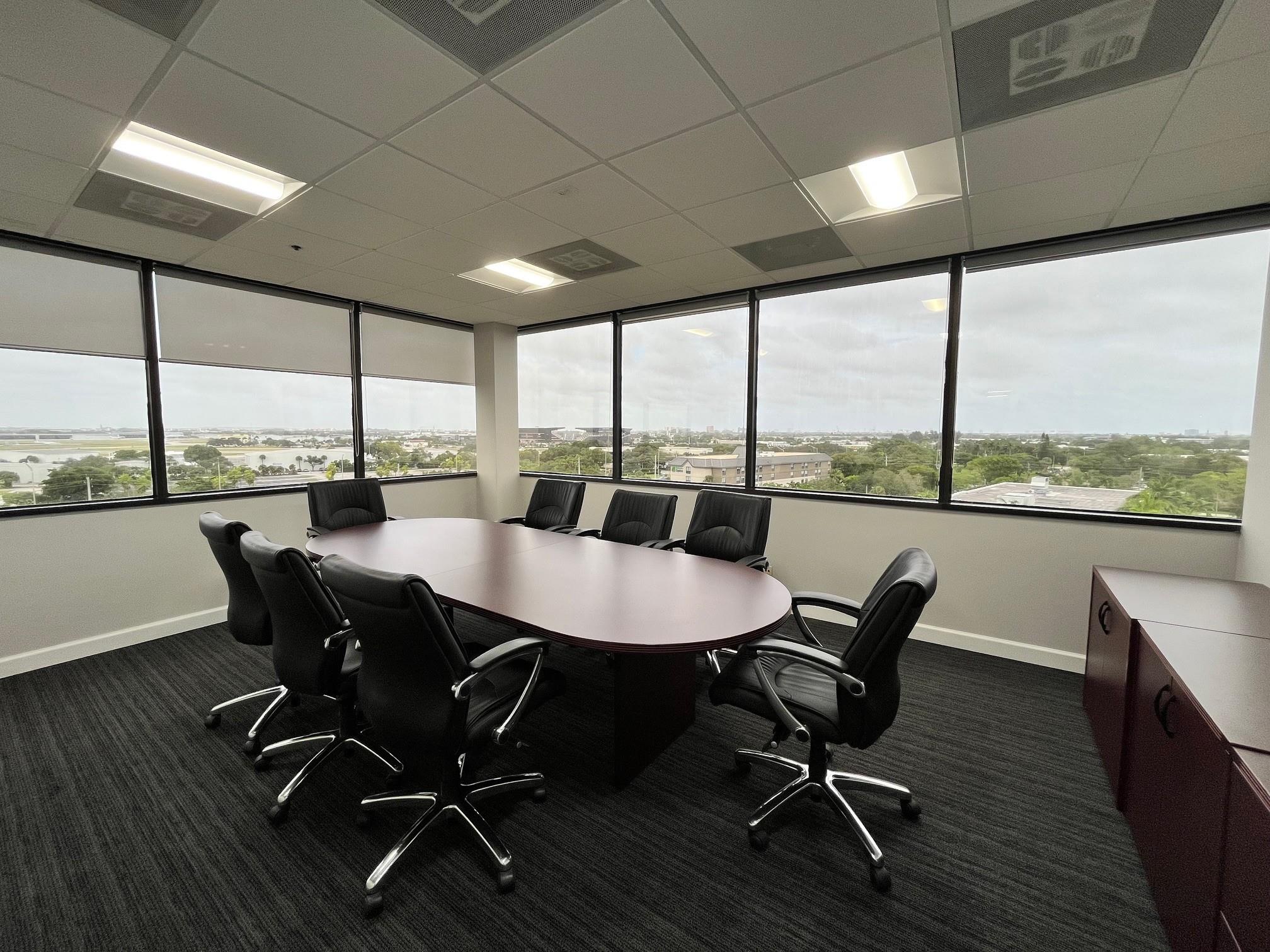 Spectrum Building is a beautiful Class B+ multi-story office building located 1 mile W of I-95 off Commercial Blvd and 3 miles E of Turnpike. Six story 80,000 SF mid-rise building is across from the Fort Lauderdale Executive Airport & soccer stadium. The lobby has a skylight atrium, updated common areas, restrooms, individual suites. Building has 24-hour access with electronic security systems tailored to each tenant in the building. Nearby amenities and restaurants . The Spectrum Building is wired with fiber optic through FPL (Florida Power and Light) Fiber Net, has Class-A finishes and LED lighting. There is a full-time day and night janitorial staff and individually controlled AC for the suites so no after-hours HVAC charges. Parking is plentiful with on-site management office.