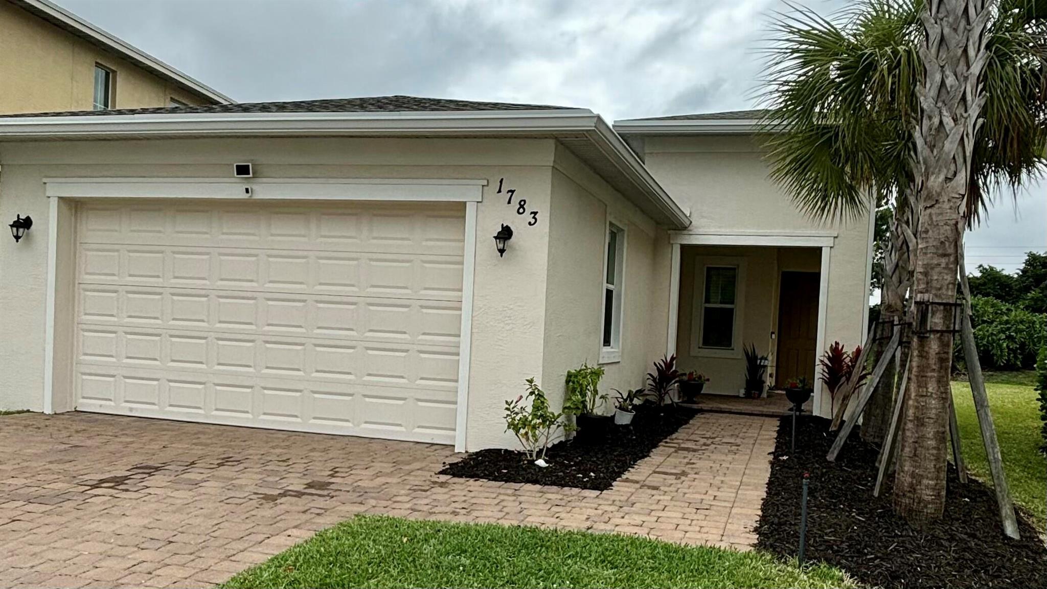 Welcome to Viscaya Falls. This almost new, 2022 home, offers 2 spacious bedrooms with a 12'x12' bonus room that has 2 windows, french doors and can easily convert to a 3rd bedroom, home office, or rec space. Great location near I-95 & the Turnpike, close to shopping, restaurants, cafes, Mets stadium is nearby and if you love beaches, they are a short drive away. Come and relax in this pet friendly community, and take advantage of the resort style amenities which include full use of a gorgeous pool, fitness center, basketball and beach volleyball courts, tennis, picnic pavilion, billiards, splash pad for the kids, boat ramp for kayaks/canoes, business center, internet, cable and security system are all included in your HOA dues!