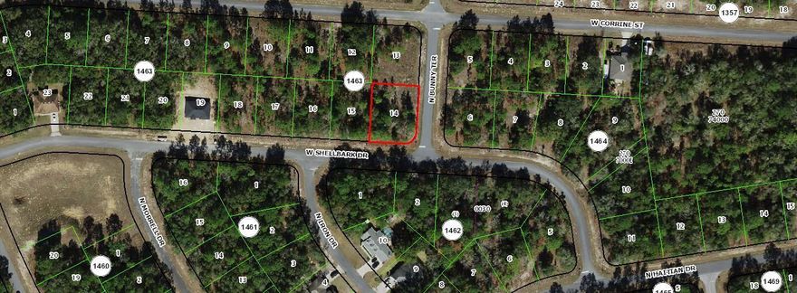 Build a brand new home on this oversized .28 acre corner homesite in popular and growing Citrus Springs.

The seller is an investor and does not have any reports or survey to share.  Please verify the accuracy of the utility information.