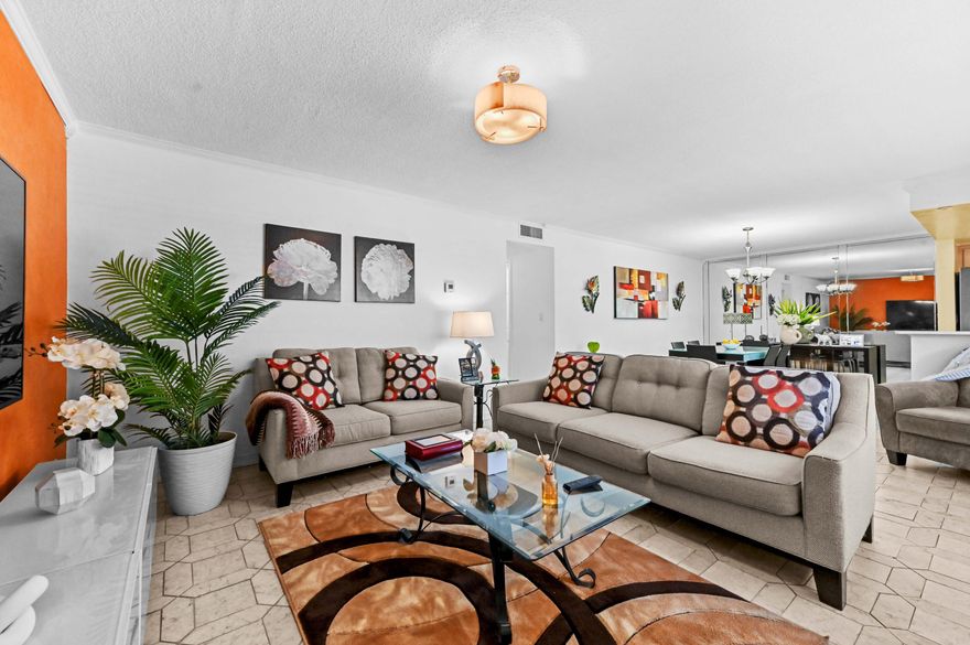 Beautiful, updated and spacious (1070 sf) 2/2 unit on the 1st floor, steps away from the pool, now available at El Dorado Plaza West - just off of East Hallandale Beach Blvd, 1 mile to the beach. Close to shopping centers, Gulfstream, casinos & supermarkets. Unit 3A features a big, airy layout with plenty of natural light from the oversized balcony entrance, open kitchen, dining area & Venetian plaster wall in the living room. Enjoy wood laminate flooring & lots of closets in both bedrooms. Primary bed boasts a roomy walk-in closet & en-suite bath. NEW AC & WATER HEATER. NEW IMPACT WINDOWS to be installed before closing. NO ASSESSMENTS. Leasing allowed. Unit comes with 2 parking spaces + guest parking & storage unit. Amenities include: pool, BBQ area, clubhouse. Reach out for a tour ASAP!