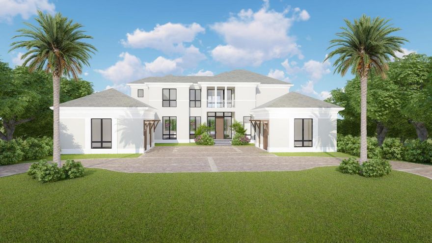 To be built by Le Chateau Custom Homes, brand new construction custom estate situated on over 1/2 acre lot with spectacular expansive lake views and home to Frenchman's Creek signature 11th hole island green. With 6,300 sq. ft of living space, this home boasts 5 bedrooms plus clubroom/library, 6 full baths and 2 half baths and a 4 car garage. The spacious master suite offers tremendous privacy and hosts luxurious spa like his and her baths. State-of-the-art Downsview Kitchen with a full suite of Meile appliances. Serene and tranquil backyard with pool and spa and huge outdoor entertaining area housing a Wolf BBQ. Too many features and amenities to list, please call for more details.  This home truly offers everything imaginable for the most discriminating buyer.