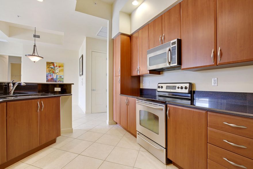 Penthouse unit on the 16th floor with 12 foot ceilings! Plus Premium Parking Spot #33 & #321 Priced to sell!A/C 4yrs new. In mint condition this 2 bedroom 2 bath is on the South Side of the inside Lanai giving you the best sunshine and yet not hot at all. Large balcony, 5 closets plus laundry room for more storage! Master bedroom has walk-in closet with 2 extra large closets. There have never been an assessment and the board budgets for everything! In house Handy Man for your repairs, & more. Same property manager over 10 years with most of his same staff. 24/7 lobby person, 24/7 guards’ 2 dogs up to 60lbs Gym, Clubroom, Heated Swimming Pool on roof with Steam Room & Sauna Large Storage cage Mezz B31 Agent lives in building and very easy to see. Unit has two parking spaces, and storage unit. One parking space is conveniently located close to the lobby entrance. Window treatment is included, featuring wood shutters in both bedrooms and fabric vertical blinds custom designed in the living room. A MUST SEE!