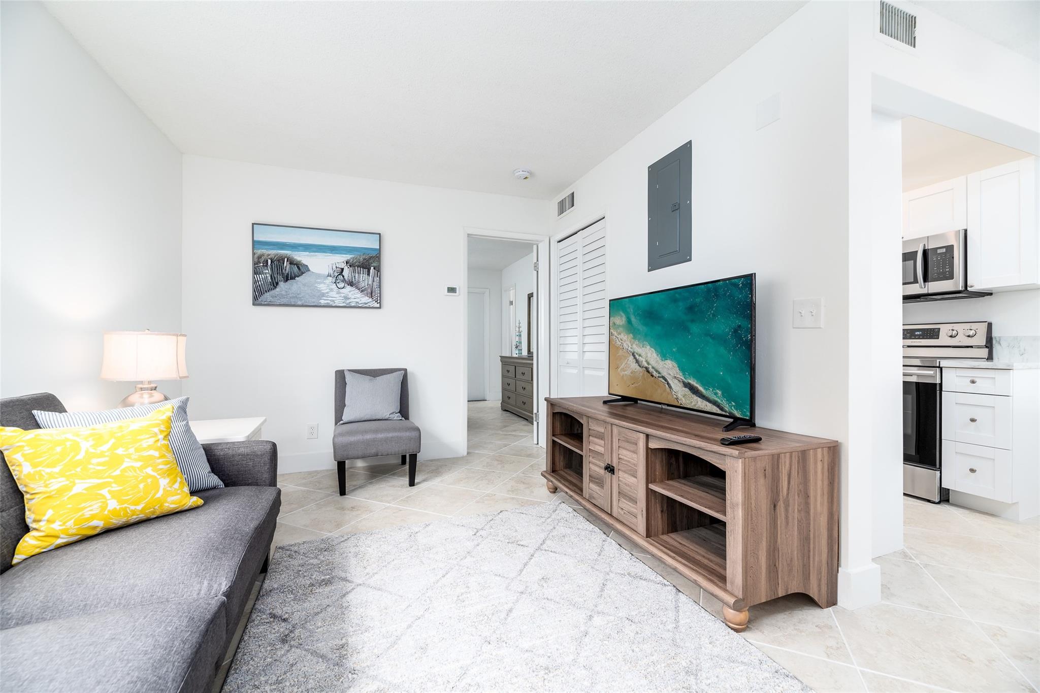 GORGEOUS modern 1 bed / 1 bath in the heart of Wilton Manors! Unit #1. This super clean unit features stainless steel appliances, sleek tile flooring throughout, and an open, light-filled layout. Furniture is negotiable, can stay or be removed based on your needs. Located in a quiet, well-maintained, pet-friendly community just one block from Wilton Drive. Enjoy unbeatable walkability to cafes, restaurants, shops, and nightlife. Quick drive to Downtown Fort Lauderdale and the beaches. Professionally managed with responsive maintenance. Live in comfort and convenience!