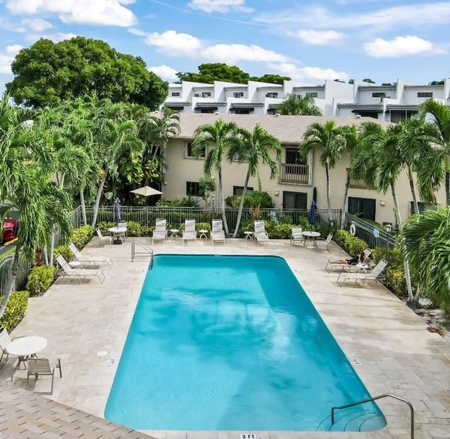 Tucked away off of Oakland Park Blvd, you can enjoy living in this beautifully updated 2 bedroom 2 bath.  This unit features a washer-dryer and dishwasher.  Sit outside on your tranquil patio, lounge at the community pool just steps away from your door and/or walk a short distance to the local café and bakery.  Living here, you will be located in close proximity to multiple super markets, Coral Ridge Mall, Wilton Manors, shops, dining, FLL airport and the Beach.  Landlord will pay up to $150/month for FPL bill.  Furniture negotiable.