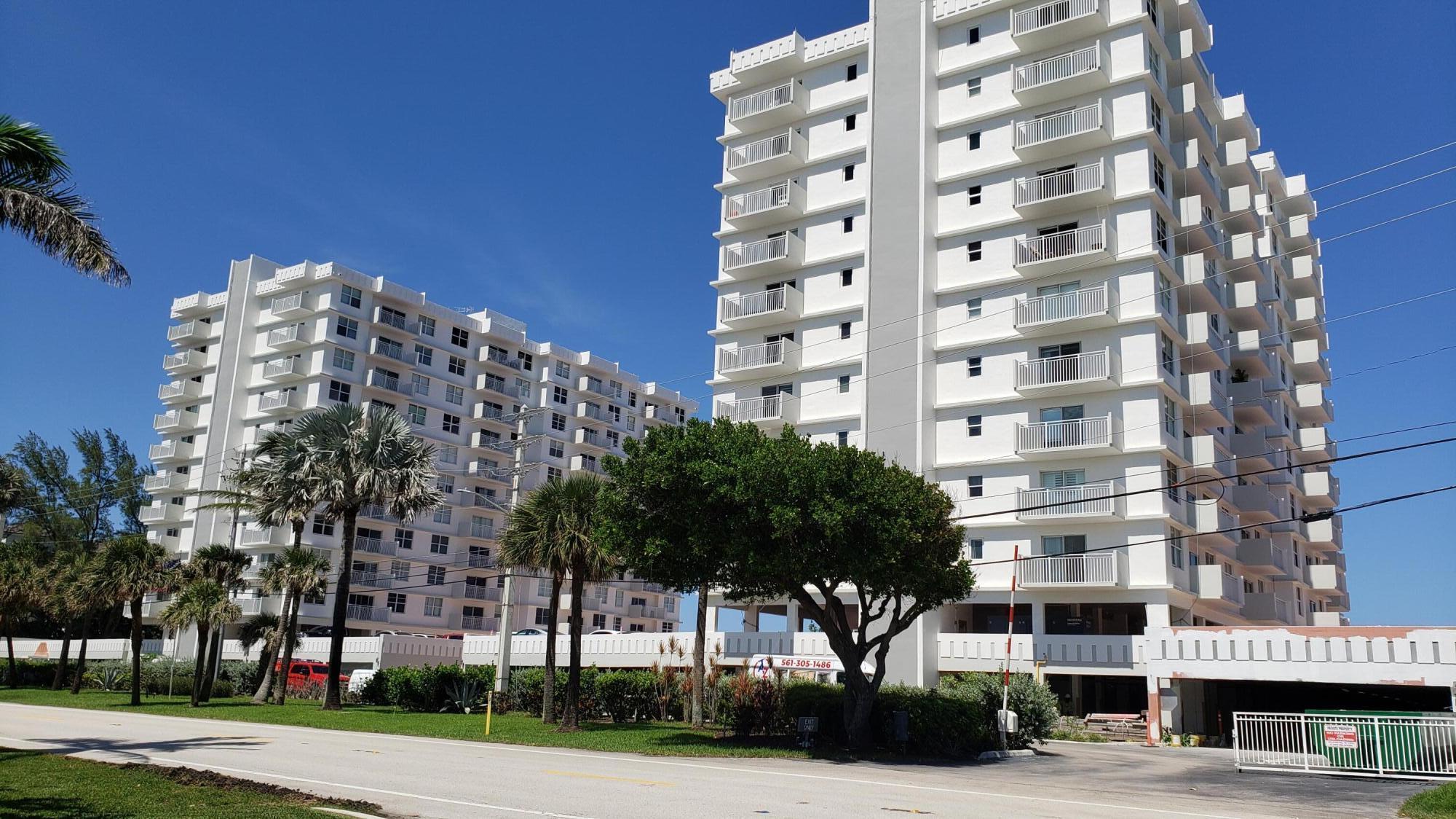 Highland Beach - 45 Ocean, gated community, private beach access, heated oceanfront pool, BBQ grills, a fitness center and garage parking.Updated and furnished 2 bedroom 2 bath oceanfront condo, available for annual lease.