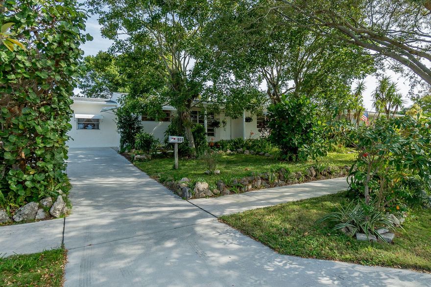 Welcome to 908 Wright Drive., Lake Worth Beach, FL - an extraordinary haven where your family's dreams take flight! This meticulously maintained 3-bedroom, 2-bath home invites you to embrace tranquility amidst enchanting gardens in the Lake Osborne Estates neighborhood.Recent upgrades, such as a new roof in 2017, updated HVAC in 2021, and new water service and lines in 2018, promise a worry-free lifestyle. The converted carport now hosts a spacious kitchen, accompanied by an additional utility room for added convenience. The driveway, redone in 2017, welcomes you to this move-in-ready abode, with a hot water heater replacement in 2016 providing the final touch. Nestled near Lake Worth, shopping, and restaurants, with easy access to I-95 and area airports, This property seamlessly combines convenience and tranquility. Take a short 10-minute ride to the famous Lake Worth Beach, where endless sun, sand, and surf await. There are two locally renowned boat ramps nearby, offering easy access for your boating adventures.
Discover the timeless charm of this house with polished Terrazzo floors, and ceramic tile in the kitchen. The living square footage is 1,320 under air, with a total of 1,790 square feet. A large workshop (12 x 12) awaits your creative pursuits at the back of the house. The covered screen porch (18 x 15) is a haven for enjoying the lush fenced-in backyard and weather.
Consider the workshop as a potential additional bedroom or living space. This concrete block, stucco house is not just a home; it's a solid foundation maintained by the owner for 30+ years. There's ample room for expansion or simply savoring the existing charm.
And here's the bonus: No HOA ! Enjoy the freedom to invest in your property without additional costs, allowing you to fully relish the beauty and potential of your new home.
Welcome home to 908 Wright Dr., where comfort, style, and endless possibilities converge. Schedule a visit and let your family's next chapter unfold in this remarkable space!