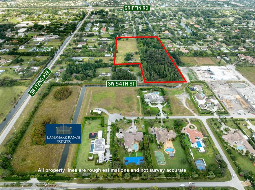 ***PLEASE SEE BROKER REMARKS FOR INFO ON THIS CLOSED PROPERTY***An exceptional 18-acre property located in the prestigious Town of Southwest Ranches - 10 acres and 8 acres—being offered together as a portfolio sale. Offering a private and serene setting. Representing an outstanding opportunity to create and design a private residential complex with limitless amenities potential. Alternatively, the entire site is ideal for the development of a luxury home community, "Carlton Estates," comprising of 13 custom homes each on one-acre lots. The seller has completed a comprehensive Planning and Civil Engineering Due Diligence Report including a Water Mitigation Report. The 18 acres are comprised of two parcels—Contact us today for a private tour and further details.
