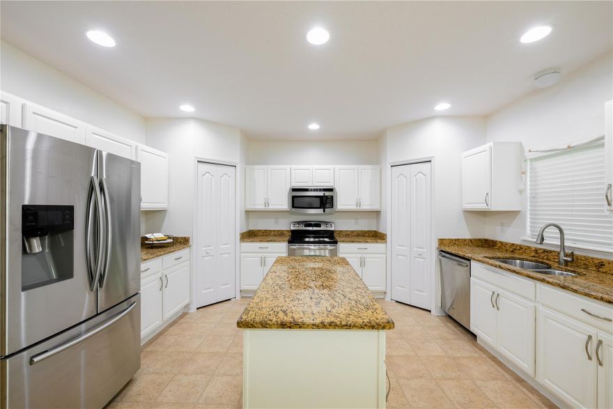 PRICE SLASHED!! **BRING ALL OFFERS**SELLERS MOTIVATED**BEST VALUE IN THE AREA ** 
Beautiful, well-kept, single-family WATERFRONT home in WINTERLAKES, PSL, with 2,878 sq. ft. under air. 4 spacious bedrooms, 2 full bathrooms & large Loft upstairs. Ground floor has Foyer, formal Dining/Living Room, Guest Bathroom, large Bonus Room (suitable for playroom/office/or den), Laundry Room, Huge Living/Family Room, Dining area & well-equipped Kitchen with Stainless steel appliances, granite countertops and white cabinets, an Island & 2 generous pantries. Beautiful WATER VIEWS from all 3 secondary bedrooms upstairs & from Kitchen, Dining area & Family room on lower level. Very large, screened back patio where you can relax & enjoy tranquil views of the lake. Hurricane protection. HOA $120/M OR $360/Q