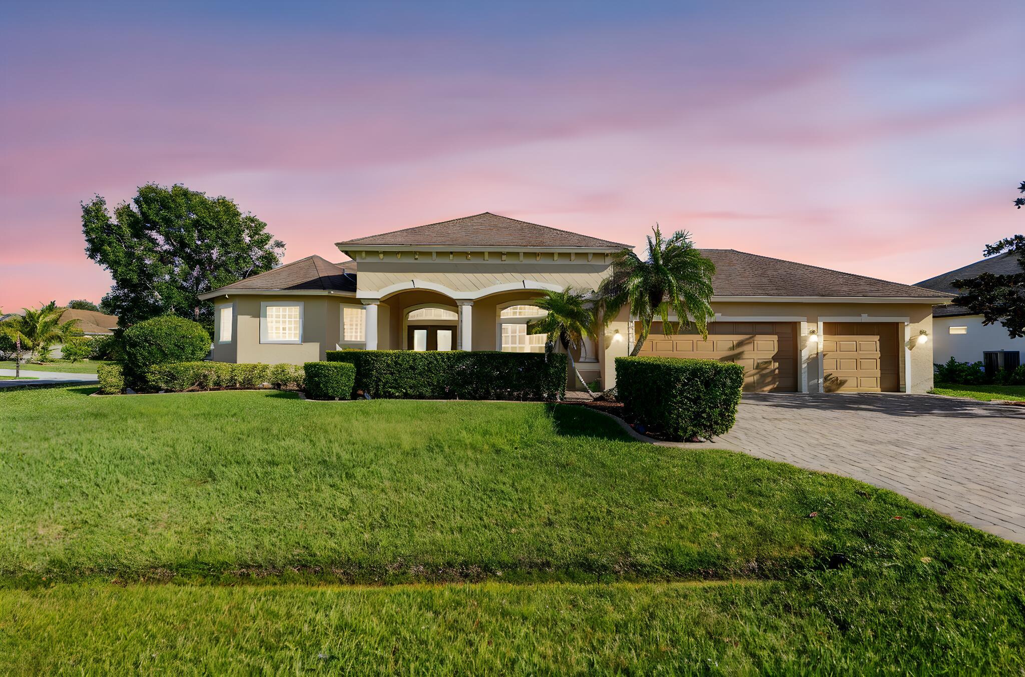 This one is one of a kind! Experience true luxury living in this impressive 5-bedroom, 3.5-bath, 3,500 Living sq. ft. estate perfectly situated on a spacious corner lot in the prestigious Torino area. This exceptional home features elegant, coffered ceilings, crown molding, granite countertops, and sleek all-electric window blinds. The expansive layout is ideal for entertaining, with an enclosed heated pool, relaxing jacuzzi, and a cabana bath leading to an extended patio complete with an outdoor bar area. Surround sound fills both the home and patio, creating the ultimate atmosphere for relaxation and gatherings. Paid-off solar panels provide modern efficiency, blending sophistication, comfort, and sustainability in perfect harmony. FURNITURE NEGOTIABLE!Schedule a tour today!